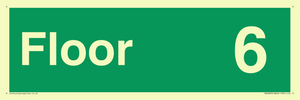 SB10225: Floor 6 - Fire safety: Approved Document B Wayfinding sign