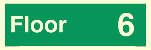 SB10225: Floor 6 - Fire safety: Approved Document B Wayfinding sign