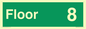 SB10229: Floor 8 - Fire safety: Approved Document B Wayfinding sign