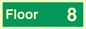 SB10229: Floor 8 - Fire safety: Approved Document B Wayfinding sign