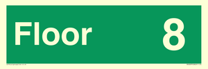 SB10229: Floor 8 - Fire safety: Approved Document B Wayfinding sign