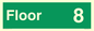 SB10229: Floor 8 - Fire safety: Approved Document B Wayfinding sign