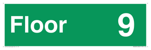 SB10231: Floor 9 - Fire safety: Approved Document B Wayfinding sign