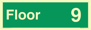 SB10231: Floor 9 - Fire safety: Approved Document B Wayfinding sign