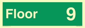 SB10231: Floor 9 - Fire safety: Approved Document B Wayfinding sign