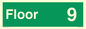SB10231: Floor 9 - Fire safety: Approved Document B Wayfinding sign