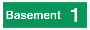 SB10233: Basement 1 - Fire safety: Approved Document B Wayfinding sign