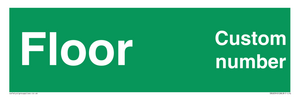 SB10345: Custom floor, Wayfinding signage for the fire service Fire safety: Approved Document B - UPDATED