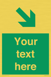 SB10622: Custom Safe condition: Green Down right arrow