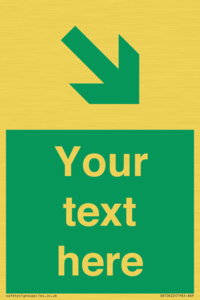 SB10622: Custom Safe condition: Green Down right arrow