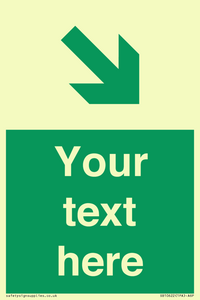 SB10622: Custom Safe condition: Green Down right arrow