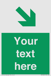 SB10622: Custom Safe condition: Green Down right arrow