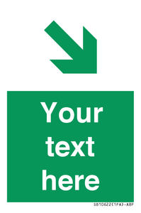 SB10622: Custom Safe condition: Green Down right arrow