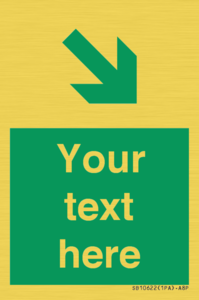 SB10622: Custom Safe condition: Green Down right arrow