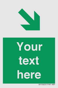 SB10622: Custom Safe condition: Green Down right arrow