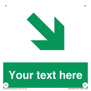SB10622: Custom Safe condition: Green Down right arrow