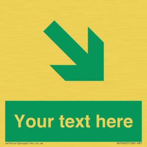 SB10622: Custom Safe condition: Green Down right arrow