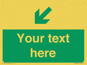 SB10626: Custom Safe condition: Green Down left right arrow