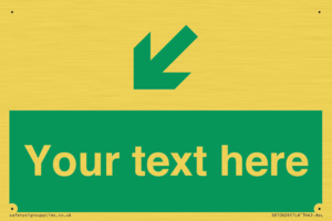 SB10626: Custom Safe condition: Green Down left right arrow