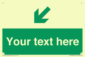 SB10626: Custom Safe condition: Green Down left right arrow