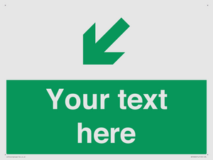 SB10626: Custom Safe condition: Green Down left right arrow