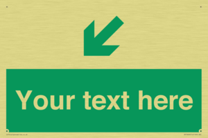 SB10626: Custom Safe condition: Green Down left right arrow