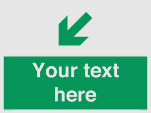 SB10626: Custom Safe condition: Green Down left right arrow