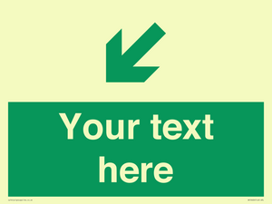 SB10626: Custom Safe condition: Green Down left right arrow