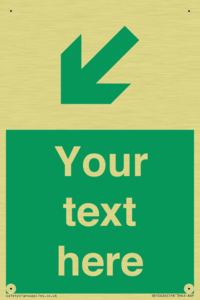 SB10626: Custom Safe condition: Green Down left right arrow