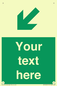 SB10626: Custom Safe condition: Green Down left right arrow