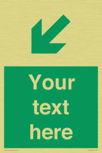 SB10626: Custom Safe condition: Green Down left right arrow