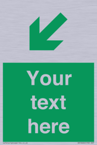 SB10626: Custom Safe condition: Green Down left right arrow