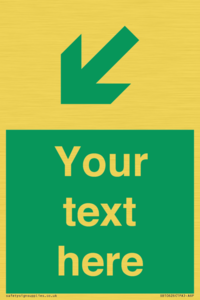 SB10626: Custom Safe condition: Green Down left right arrow