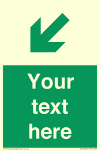 SB10626: Custom Safe condition: Green Down left right arrow