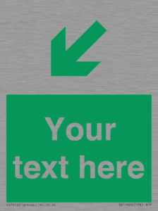 SB10626: Custom Safe condition: Green Down left right arrow