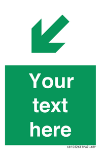 SB10626: Custom Safe condition: Green Down left right arrow