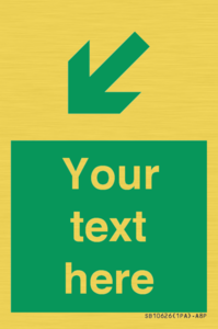 SB10626: Custom Safe condition: Green Down left right arrow