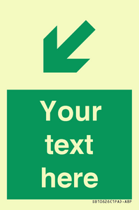 SB10626: Custom Safe condition: Green Down left right arrow