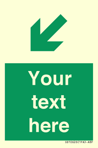 SB10626: Custom Safe condition: Green Down left right arrow