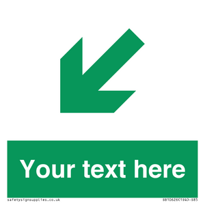 SB10626: Custom Safe condition: Green Down left right arrow