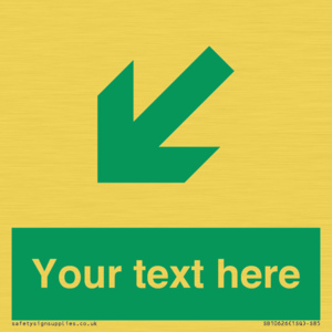 SB10626: Custom Safe condition: Green Down left right arrow