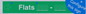 SB12715: One Flat Directional Section Green background transparent text