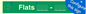 SB12715: One Flat Directional Section Green background transparent text
