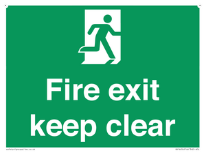 SB14454: Fire exit keep clear