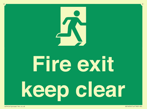 SB14454: Fire exit keep clear