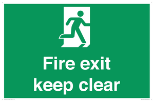 SB14454: Fire exit keep clear