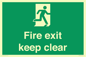 SB14454: Fire exit keep clear