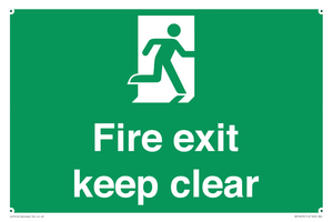SB14454: Fire exit keep clear