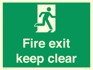 SB14454: Fire exit keep clear