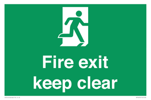 SB14454: Fire exit keep clear